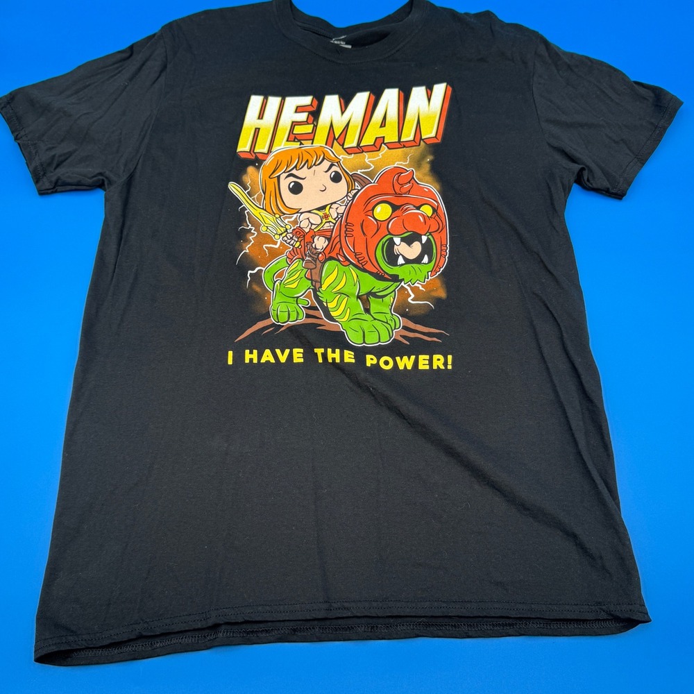 Funko Pop! Heman I Have The Power Masters of the‎ Universe Black T Shirt XL